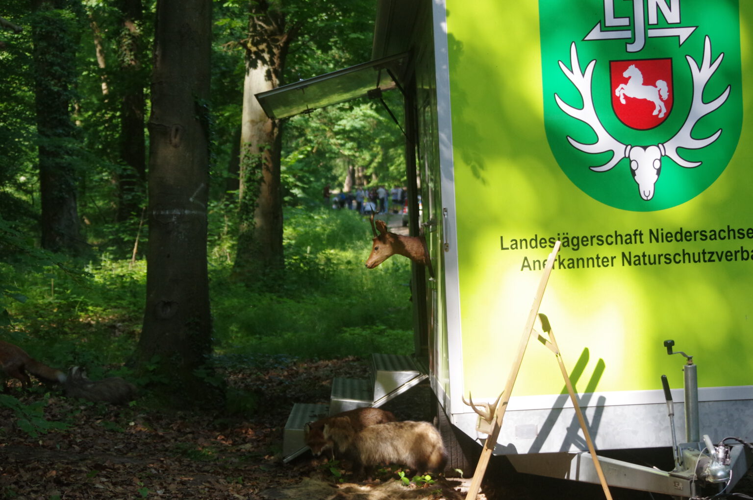 Infomobil beim Waldtag
